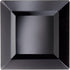 Party Essentials Party Supplies Disposable Classic Square Plastic Plates for Wedding/All Occasions, 6.5", 70-Count, Black...