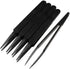 MMOBIEL 5Pcs Anti-static Multifunctional Plastic Precision Tweezers Set, Pointed Tip Tweezers for Electronics, Jewelry-Making, Laboratory Work, Re...