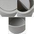 0.5 Gallon Plastic Mini Trash Can, Tiny Garbage Can with Swing Lid, Gray...