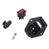 Antrader 6pcs Inlet Module Plug Male Power Socket with 5A Fuse Switch 10A 250V 3 Pin IEC320 C14......