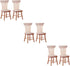 Toyvian 6 pcs 1: 12 Scale Dollhouse Chairs Mini Wood Chair Miniature Furniture Photograph Layout Props for Dollhouse Lanscape Garden...