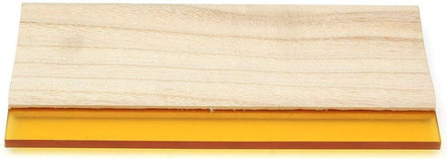 1 pc 13 inch (33cm) Long 4 inches Wide Silk Stencil Screen Printing Squeegee Wood Oiliness Scraper Screen Ink Scraper 75 Durometer...