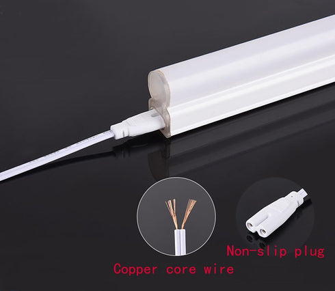 T5 T8 Led Tube Light Power Extension Cord Grow Plug Cable Connecting Integrated Wire Replacement Fixture with On/Off Switch (6FT/1.8M)2 Prong 4PCS...