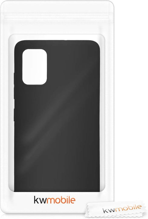 kwmobile Case Compatible with Samsung Galaxy A51 Case - Soft Slim Protective TPU Silicone Cover - Black Matte...
