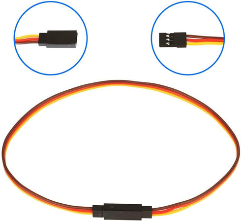 MMOBIEL 12 Pcs 3-Pin RC Servo Extention Cables Female - Male for Servo Extention Connection Control Board RC Drone, Car, Robot, etc. (4 Sizes)...