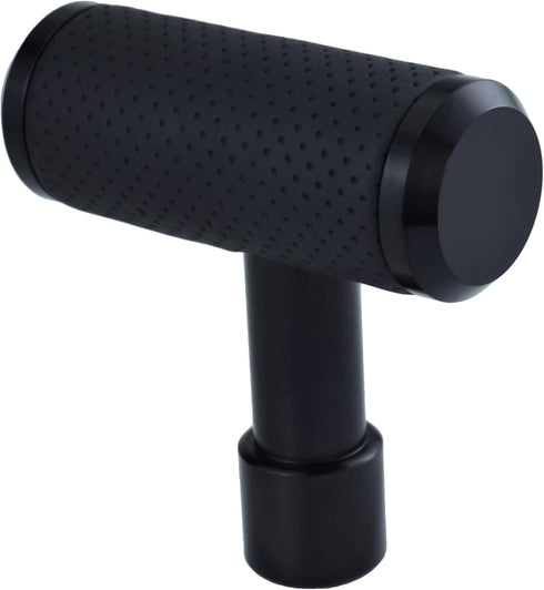 T Shifter Knob Leather Shift Knob Gear Shift Stick Head for Most Manual Automatic Vehicles (Black)...