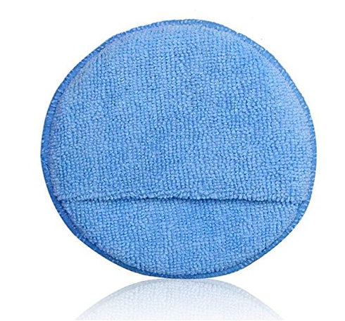 5PCS Car Microfiber Wax Applicator, Waxing Polish Microfiber Foam Sponge, Fit for Cars Wax Applicator Foam Sponge (Blue)...