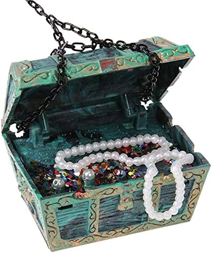 Mesee Aquarium Floating Diver Ornament, Micro Landscape Decor Undersea Treasure Chest Diver Aquarium Decoration for Home Fish Tank Arts Crafts Dec...