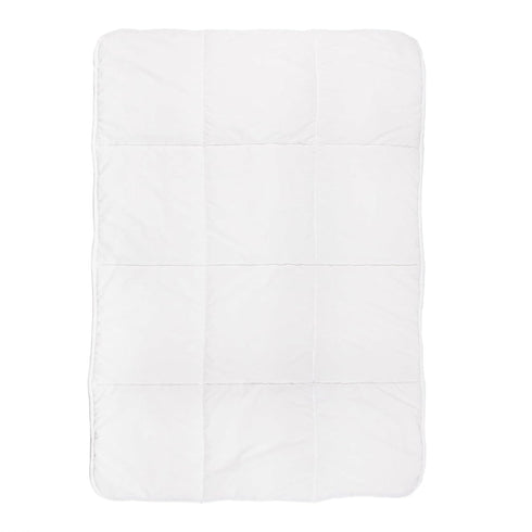 Tadpoles Toddler Crib Comforter - 40" x 60" White Box Pattern - Microfiber Shell & 200 GSM Fiberfill - Lightweight & Breathable Crib Duvet Insert...