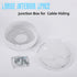 2-Pack 5.47" Camera Base Junction Outlet Box, Universal Junction Box for Bullet Security Camera, Plastic Waterproof Junction Box Mount Bracket, CT...