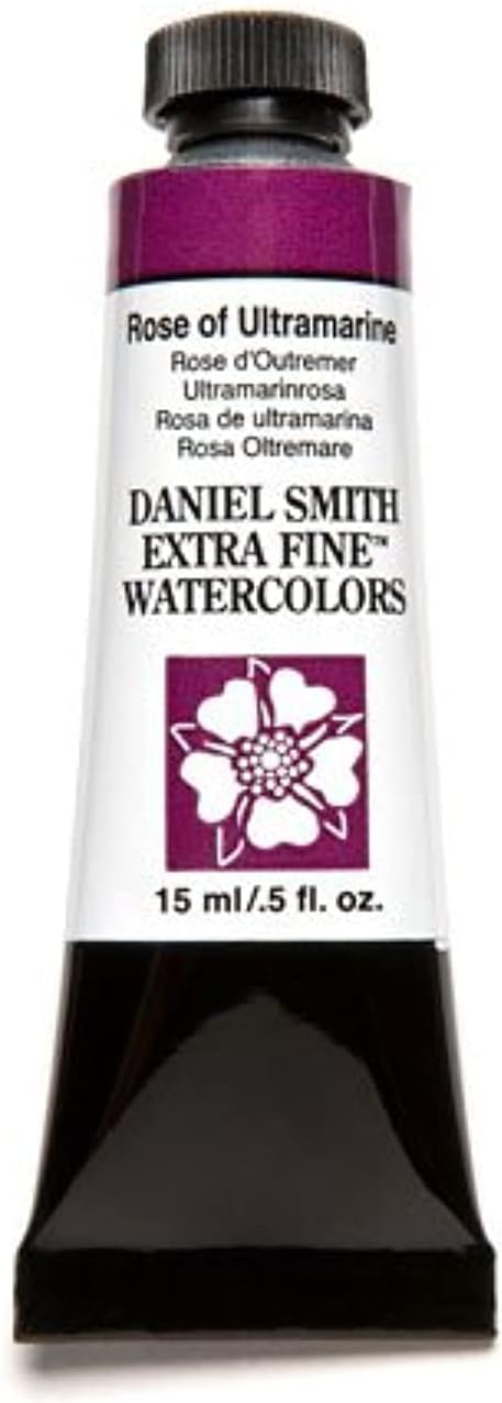 DANIEL SMITH 284600101 Extra Fine Watercolor 15ml Paint Tube, Rose of Ultramarine...