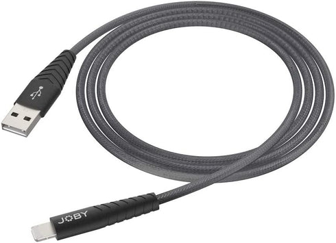 JOBY USB Lightning Cable, Charging and Synchronization Cable, 1.2m Length, Black, Compatible with iPhone, iPad and iPod, MFi Certified, USB-A to L...