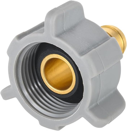 (Pack of 2) EFIELD 1/2 Inch Pex X 7/8 Inch Toilet Ballcock Swivel Straight Adapter, Brass Plumbing Fittings (2)...