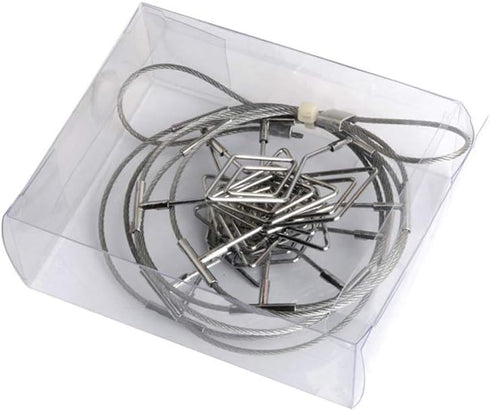 TFu Wall Hanging Photo Display, DIY Picture Photo Frame String with 12 Clips for Hanging Photos Notes and Artworks …...