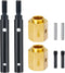 RCLIONS Steel Stub Axle with Brass Extended Wheel Hubs Hex +14mm for TRX4 1/10th RC Crawler Car...