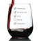 50th Birthday Checklist - Stemless Wine Glass Gift - Funny Bday Gifts for Women and Men Turning 50 - Large 17 Ounce...