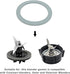 Blender Sealing Ring Gaskets O-Ring Gasket Seal O-Gasket Rubber Compatible with Oster and Osterizer Blender Models (4 Pack)...