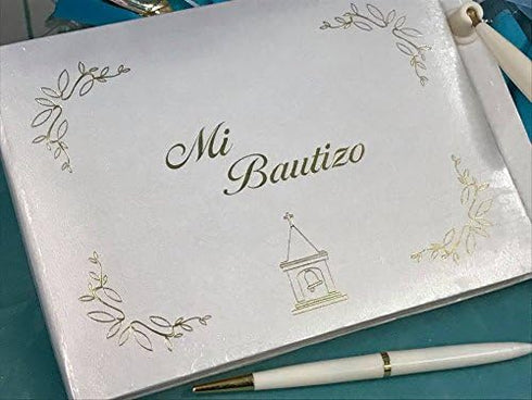 Mi Bautizo Guest Book Mi Bautizo Theme Guest Book...