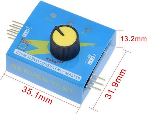 1Set RC Servo Motor Tester Controller Kit +180 Degree 9g Servo with 6V Battery Holder for Robotics RC Cars Helicopters Planes Boats Hobby Projects...