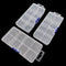 Clear Plastic Storage Box with Adjustable Dividers, Portable Transparent Beads Earring Jewelry Organizer Holder for Craft Nail Art Tackle Fishing ...