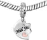 Nana Mom Mother Daughter Son Sisters Rose Gold Tone Heart Puzzle Dangle Charms Compatible with Pandora Bracelet set for 3...