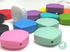 BLUE RABBIT CO Quadrate Silicone Beads for Keychain Making, Necklace, Bracelet (2cm x 2cm, Rainbow)...