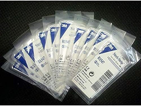 3M Steri-Strip Reinforced Skin Closures - 1/2" x 4" - 20 Pack of 6 Strip Envelope (120 Strips)...
