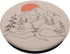 Retro Mountain Sky and Lake Beige PopSockets Adhesive PopGrip...
