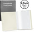 CRANBURY Small Photo Album 4x6 (Black), 2-Pack 4 x 6 Photo Book, 24 Pockets Shows 48 Pictures, Mini Plastic Picture Album Binder with Customizable...