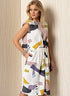 Vogue Patterns Misses' Mock-Tuck Pleated Dress Sewing Pattern, 14-16-18-20-22, Orange...