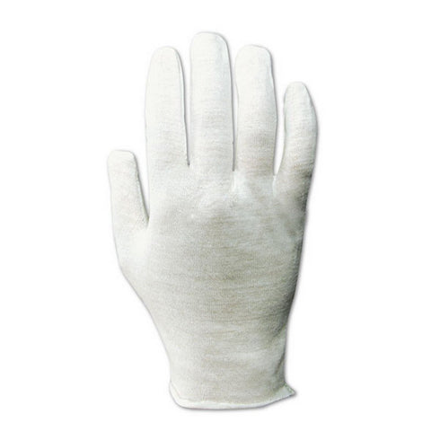 MAGID 661J TouchMaster Medium Weight Lisle Inspection Gloves, Cotton, Men's Jumbo (Fits X-Large), White (12 Pairs)...