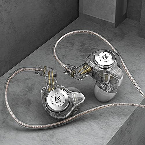 KZ EDX PRO in Ear Monitor Headphones 10mm Dual Magnetic Dynamic Driver, KZ Earbuds 1DD with Resin Housing for Musician Audiophile Gift Set (No Mic...