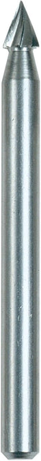 Dremel 118 Rotary Tool Accessory Carving Bit- Perfect for Wood, Plastic, Linoleum, and Soft Metals, Gray, 1/8 in...