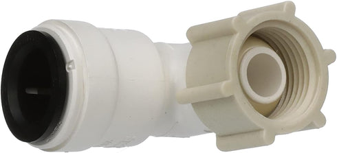 Watts AquaLock P-635 CTS Quick Connect Female Swivel Elbow Connection for Water Plumbing Lines, White, 1/2 Inch...