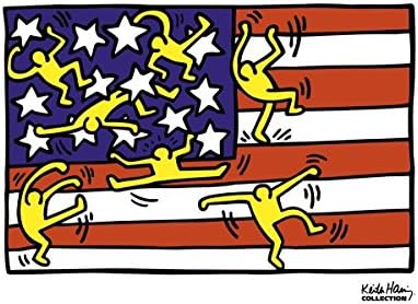 Bruce McGaw Graphics American Music Festival New York City Ballet, 1988, Keith Haring, Art Print Poster, Paper Size 11" x 14" Image Size 7" x 10.5...