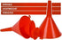 DEDICO Oil Funnels - Plastic Funnel Set for Car, Automotive, Kitchen - Mini, Small, Large Red (8pcs)...