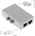 2 Ports 1x2 or 2x1 RJ45 Network Ethernet Port Switcher Modem Manual Sharing Switch Box Splitter Plug and Play...