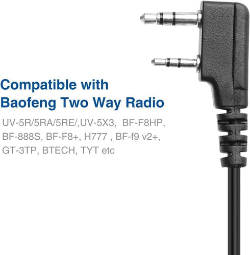Baofeng BF-S112 Two Way Radio Speaker,Black, Auxiliary......