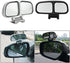 Blind Spot Wide Angle Auxiliary Mirror Car Silver Adjustable Rearview Mirror...