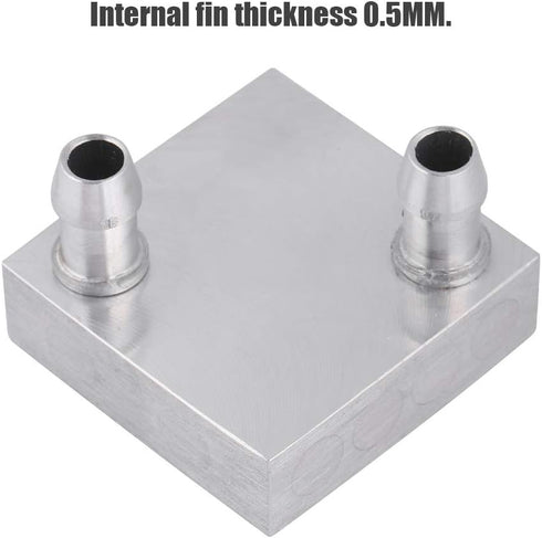 Wendry Computer Water Cooling Head, 40x40mm Water Cooling Aluminum Block for CPU Radiator Liquid Water Heatsink Cooler Internal Fin Thickness Only...
