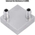 Wendry Computer Water Cooling Head, 40x40mm Water Cooling Aluminum Block for CPU Radiator Liquid Water Heatsink Cooler Internal Fin Thickness Only...