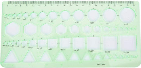 Architecture Drawing Template Rulers, Multifunctional Geometric Drawings Templates for Drafting Drawing Engineering Building School Supplies(#3)...