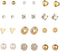 Crystal Pearl Stud Earrings Pack Bride Earring Sets for Women Rhinestone Geometric Heart Earrings Ear Studs Set Gold Earrings for Wedding Birthday...