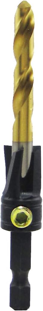 Make it Snappy Tools 1/4 Inch x 1/2 Inch 3-Flute Flat Bottom Counterbore with TiN coated twist drill #33216...