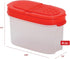 SIGNORA WARE Spice Jars with Lids - 4 oz Refillable Empty Airtight Spice/Seasoning Containers Set -2 in 1 Pour/Sift Shaker Lids Clear Plastic Spic...