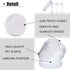 20 PCS 2oz Plastic Empty Jars with Lids(White),Wide-Mouth Refillable Storage Containers for Cosmetics,Empty Storage Container for Candy,Beads,Slim...