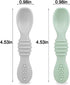 PandaEar Silicone Baby Feeding Set| 2 Pack Silicone Divided Suction Plate with 2 Pack Spoons | Baby Led Weaning Supplies Self Feeding Eating Utens...