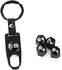 4Pcs Leakproof Tire Valve Stem Air Caps Covers Zinc Alloy and 1Pcs Wrench Keychain Combo Set for Chevy Silver Camaro SS Logo Decoration Accessorie...