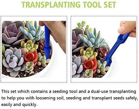 14 Pieces Succulent Plants Tools, Mini Garden Hand Tools Miniature Fairy Garden Tools Kit Bonsai Tools Planting Set with Scissors, Mini Rake, Shov...