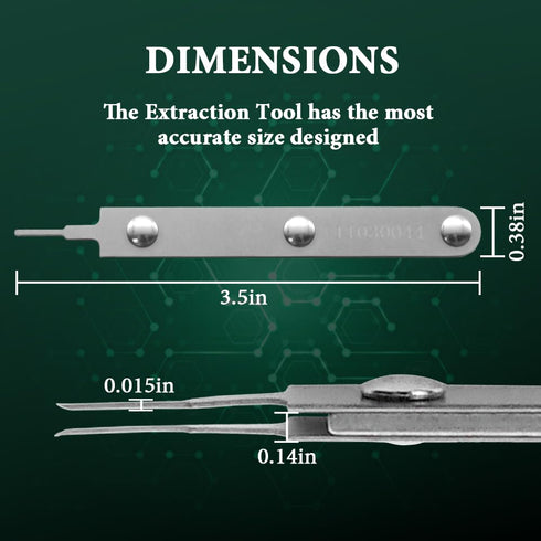 11030044 Pin Extractor Tool for Mini-Fit Series Terminal, ATX Pin Removal Tool Connector Accessories Terminal Removal Tool for Computer Maintenanc...